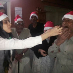 Christmas Celebration at Old Age Home
