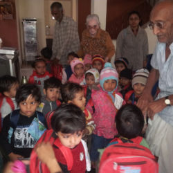 Mother Teresa School kids visit at Old Age Home