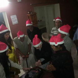 Christmas Celebration at Old Age Home