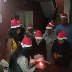Christmas Celebration at Old Age Home