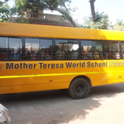 Mother Teresa School kids visit at Old Age Home