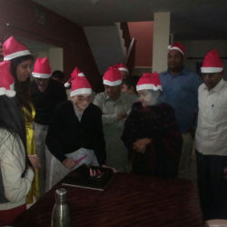 Christmas Celebration at Old Age Home
